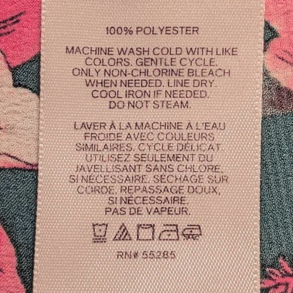 Express | Sleeveless Vibrant Floral Printed Portofino Shirt - Picture 8 of 9